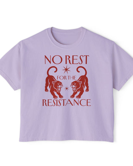 No Rest For The Resistance Comfort Colors Croptop