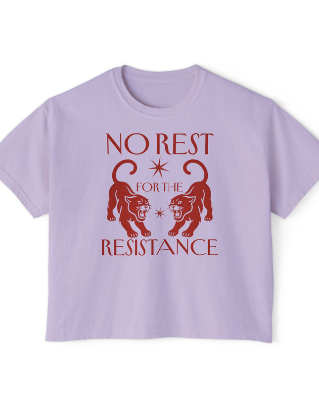 No Rest For The Resistance Comfort Colors Croptop