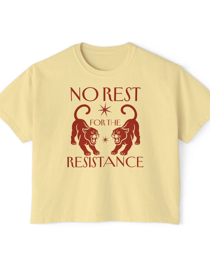 No Rest For The Resistance Comfort Colors Croptop