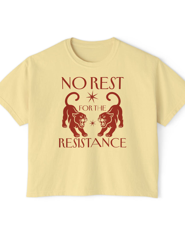 No Rest For The Resistance Comfort Colors Croptop